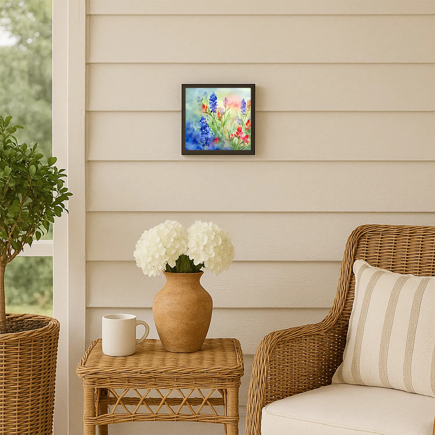 Framed Metal Print, Texas Bluebonnets, picture 2 of 3