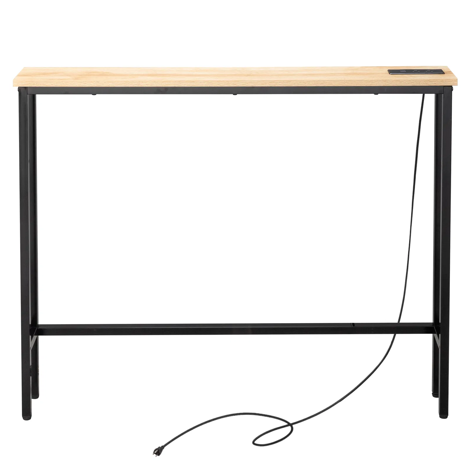 39.4" Narrow Console Sofa Table with Power Outlets and USB Ports, Skinny Couch Table with Metal Frame and… image 4