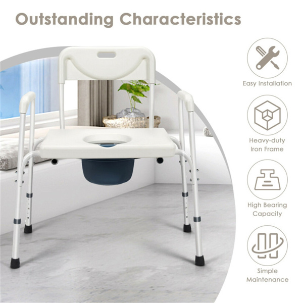 3-in-1 Heavy-Duty Commode Chair (34