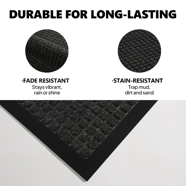 1PC Polypropylene Small Grid Composite Rubber Mat, Gray, 60x90x0.7cm, Kitchen & Home Anti-Fatigue Floor… image 12