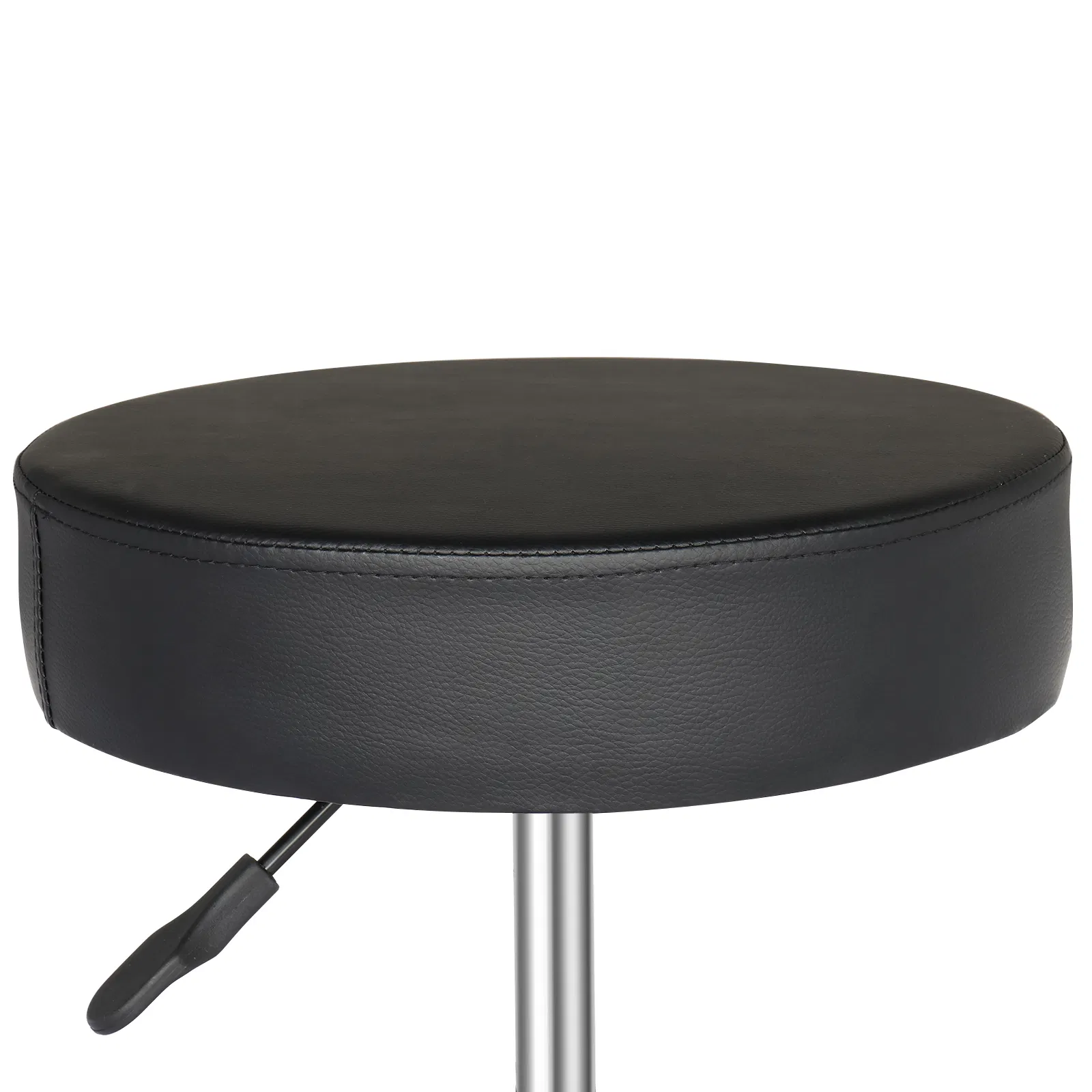 Round Stool Plastic Arch Feet Rotation Bar Stool Black image 9