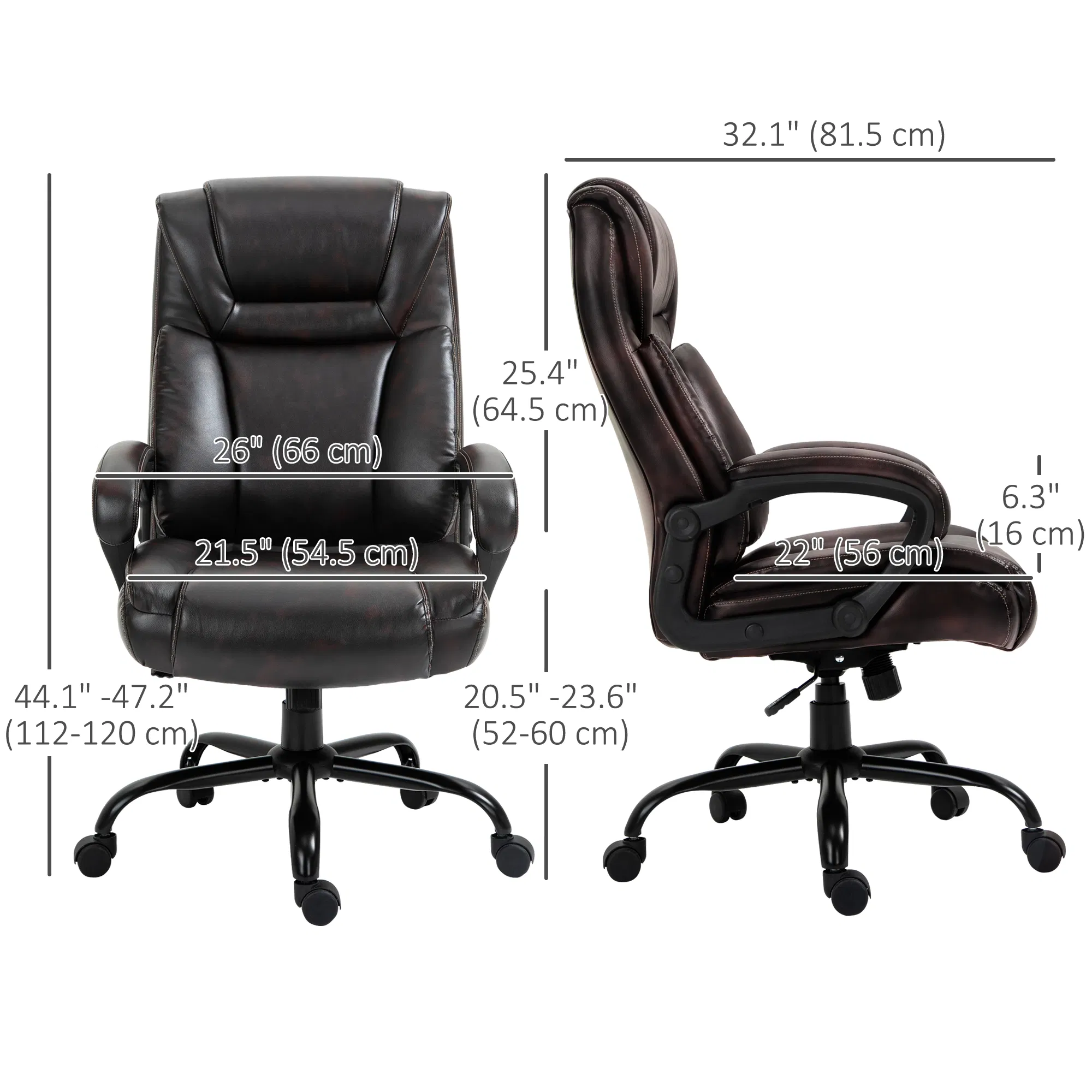 PU Leather Executive Office Chair, picture 4 of 5