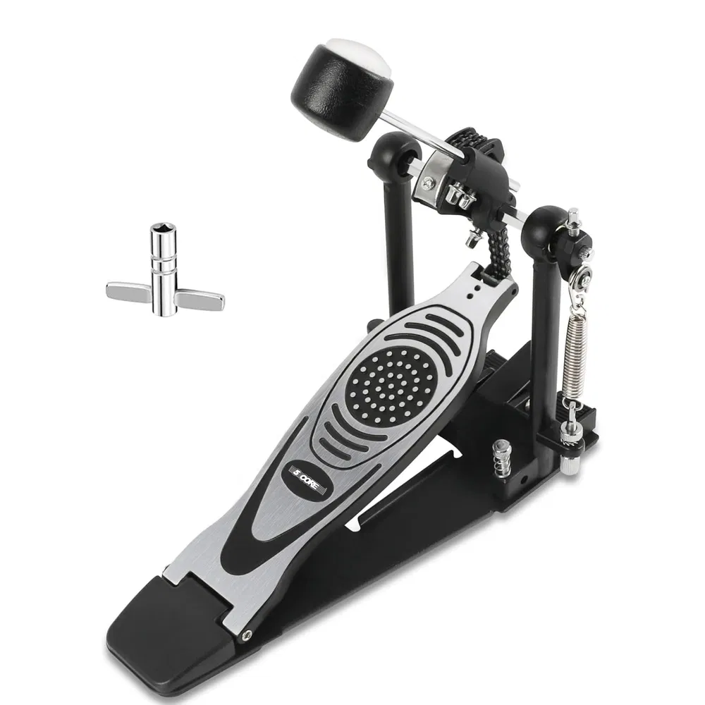 5 Core Bass Drum Pedal Mount Felt Beater Head Single/Double Chain Foot Pedal