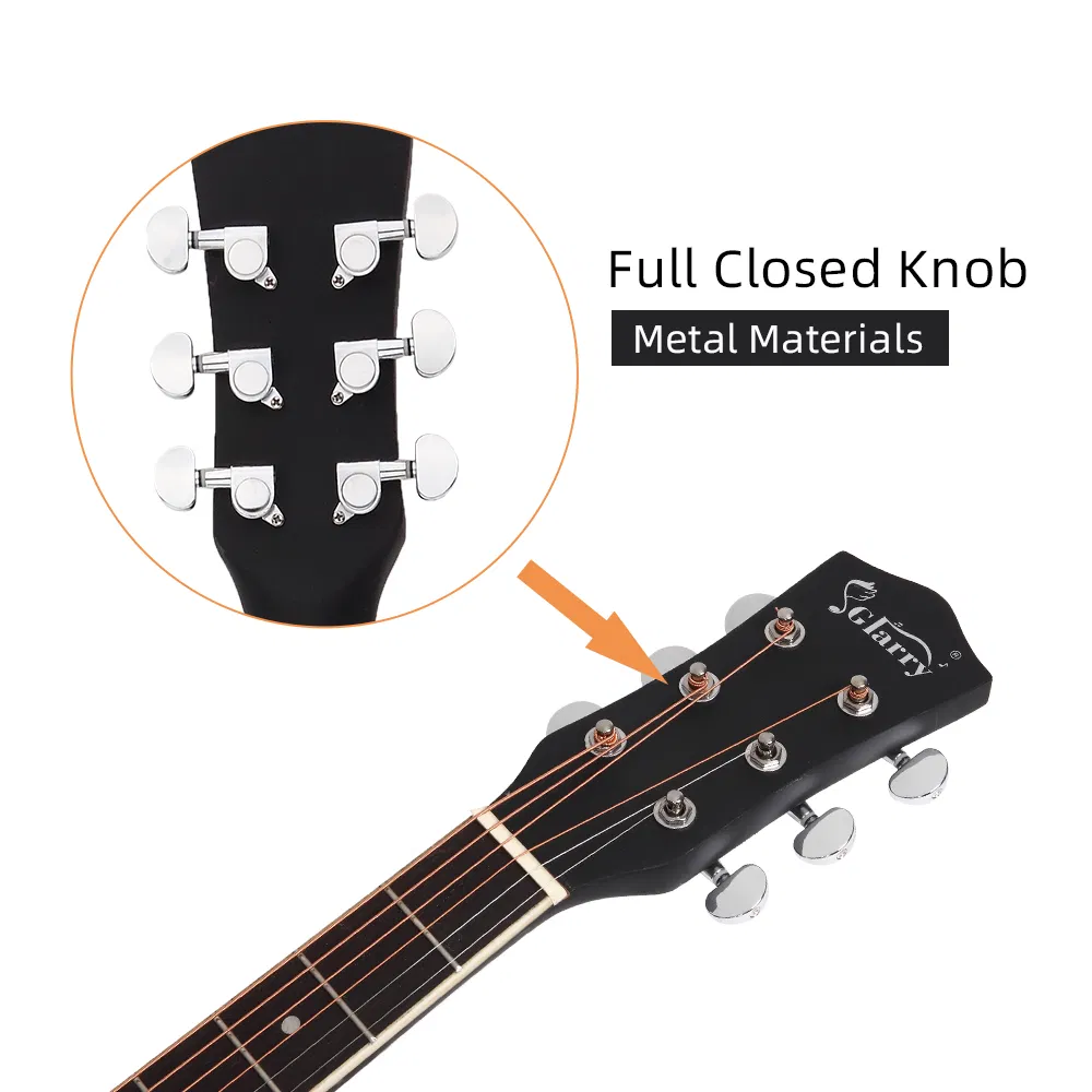 [Do Not Sell on Amazon] GT502 41-Inch Notch Spruce Panel Matte Edging Folk Guitar Bag Shield Wrench Black image 9