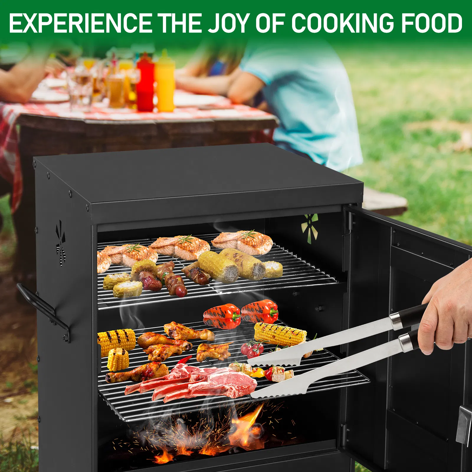 Outdoor Smoker with Double Doors β photo 8