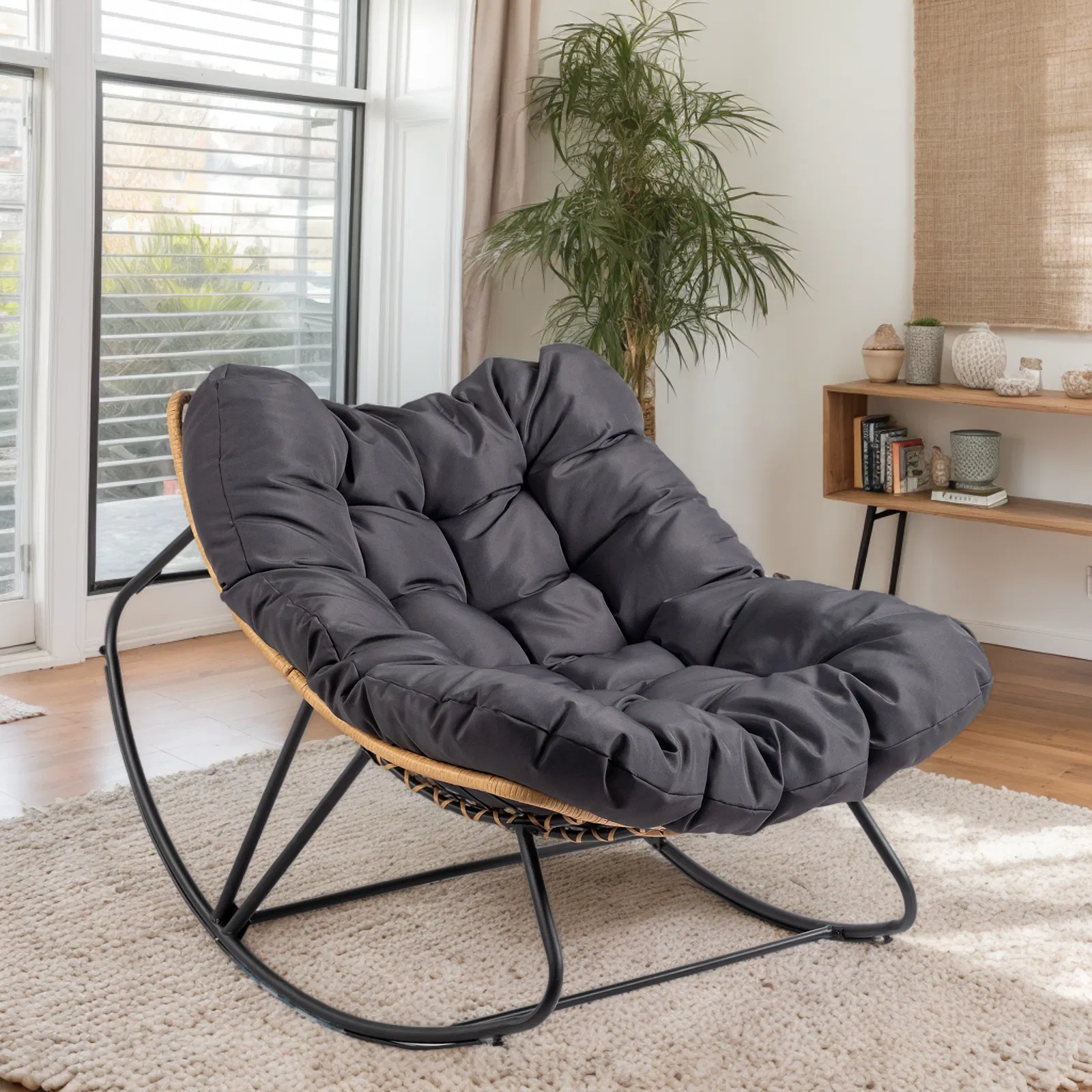 Papasan Rocking Chair, picture 2 of 5