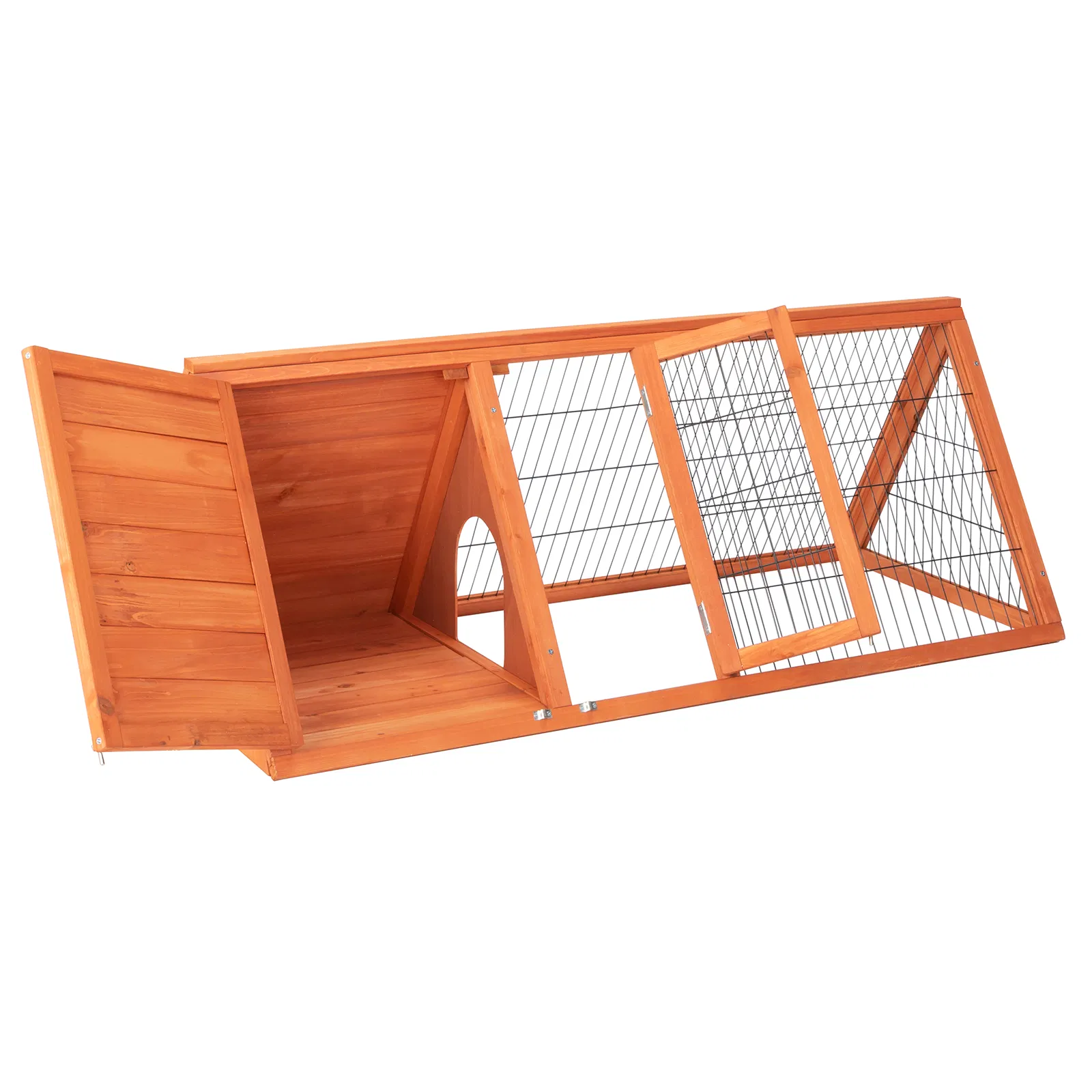 50" Wooden Rabbit Guinea Pig Hutch Wooden Rabbit Guinea Pig House image 12