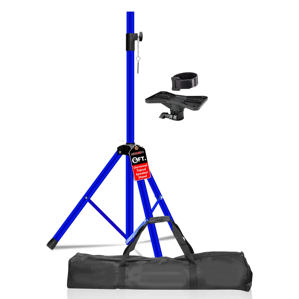 5 Core Speaker Stand Tripod Floor Heavy Duty Adjustable Up to 72 Inch DJ Studio Monitor Stands Pole Mount