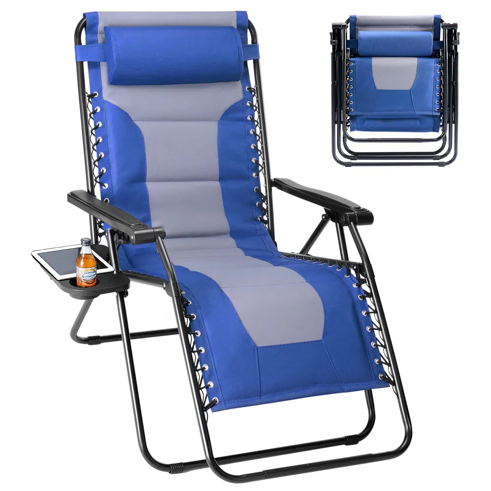 Sleeve-encased zero-gravity chair, heavy-duty outdoor recliner, foldable anti-gravity outdoor leisure chair image 8