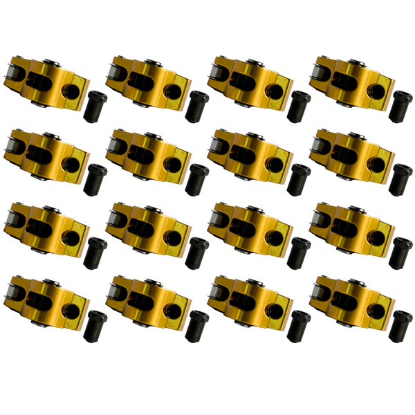 摇臂 Aluminum Self-aligning Roller Rockers Arms 1.5 Ratio For Chevy Small Block SBC Gen I 350 400-18