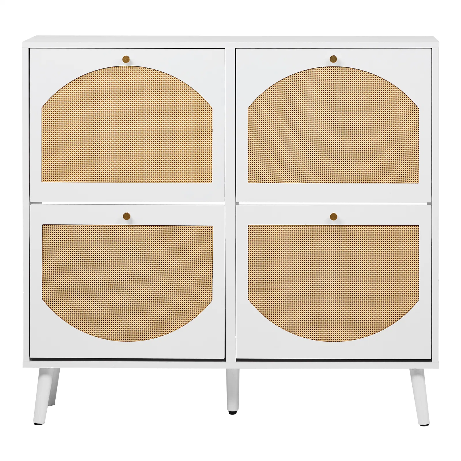 Rattan Shoe Storage Cabinet