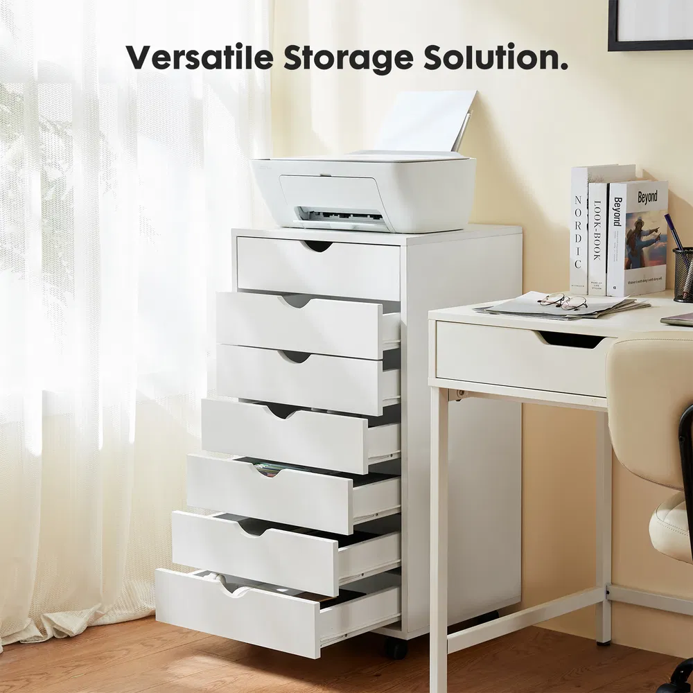 Storage Cabinet Dressers with Wheels Mobile Organizer Drawers for Office, Bedroom, Home image 6