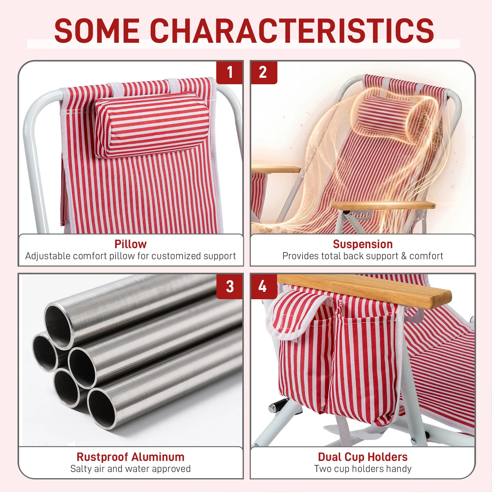 Beach Chair with Space-Saving 24 Inches image 10