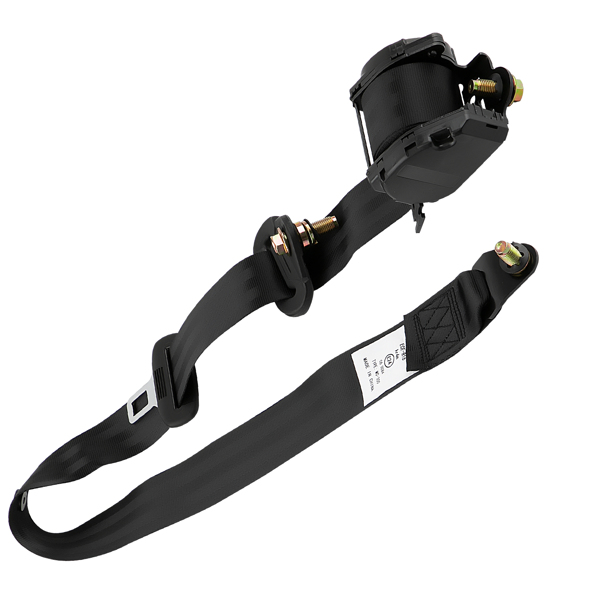 	2Pcs Universal Retractable 3 Point Seat Belt Car Vehicle Safety Belt Harness Set-12