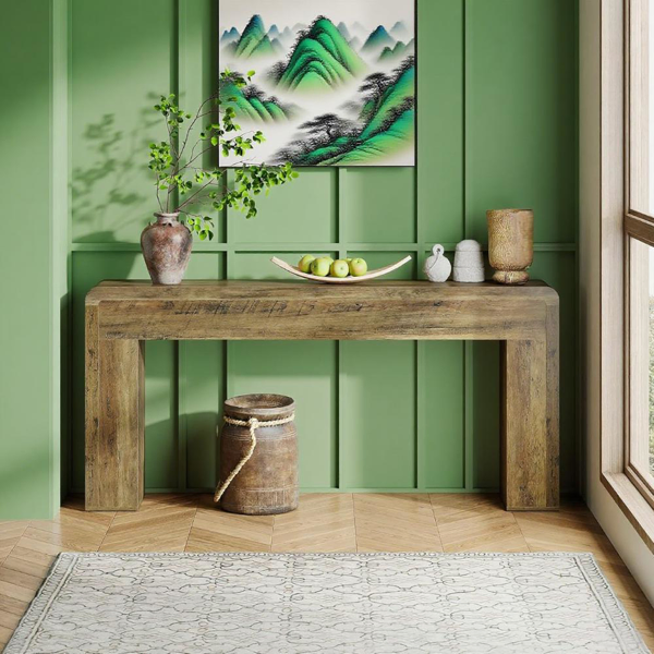 Long Console Table/Living room table(Not Supported non-defective remorse returns)-13