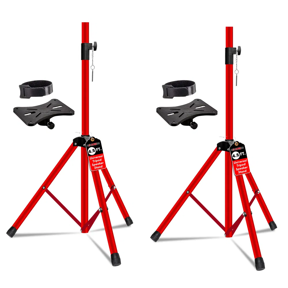 5 Core Speaker Stand Pair Adjustable 31 to 54" PA DJ Tripod Stands Heavy Duty w 35mm Add 132 Lbs image 19