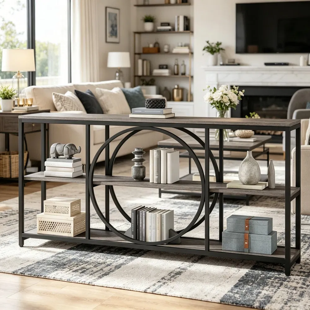 Industrial Console Table, picture 2 of 5