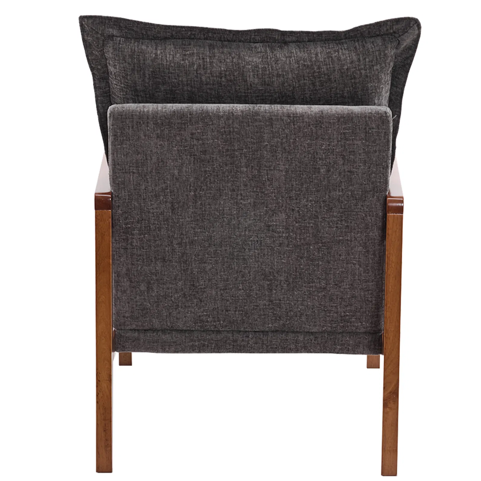 Cloud Shaped Indoor Leisure Chair with Solid Wood Armrest & Solid Wood Frame, Chenille Fabric Accent… image 6