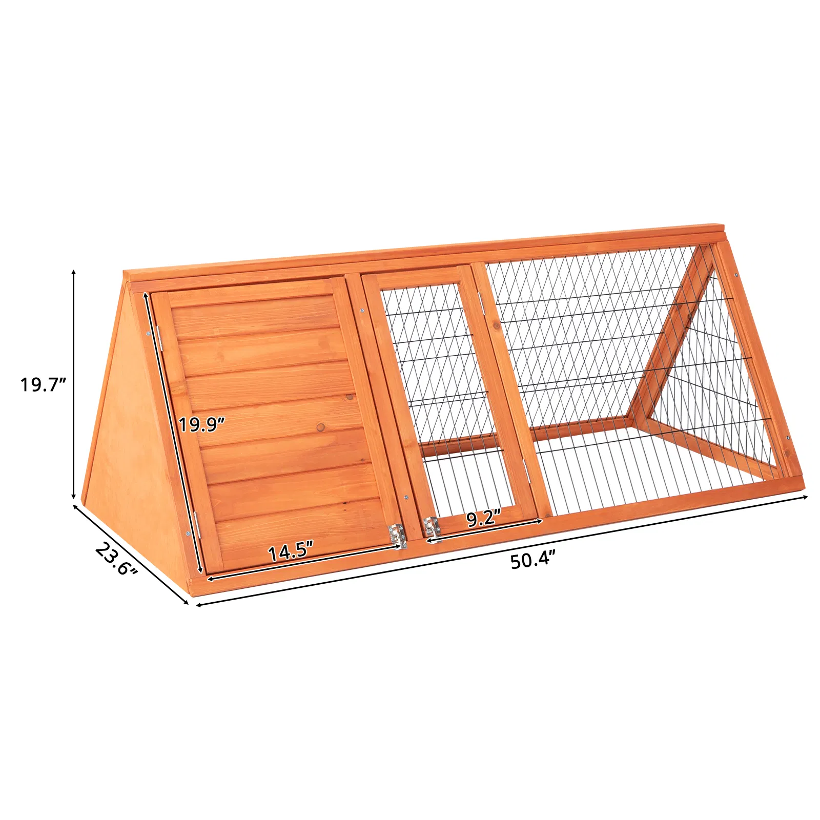 50" Wooden Rabbit Guinea Pig Hutch Wooden Rabbit Guinea Pig House image 6