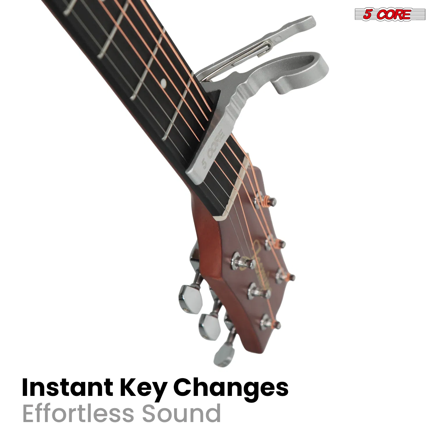 5 Core Guitar Capo Quick Change Acoustic Electric String Clip Banjo Mandolin Or Ukulele image 10