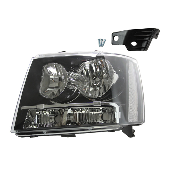 大灯总成-2007-2014 Chevy Avalanche-Black 透明侧反光片-55