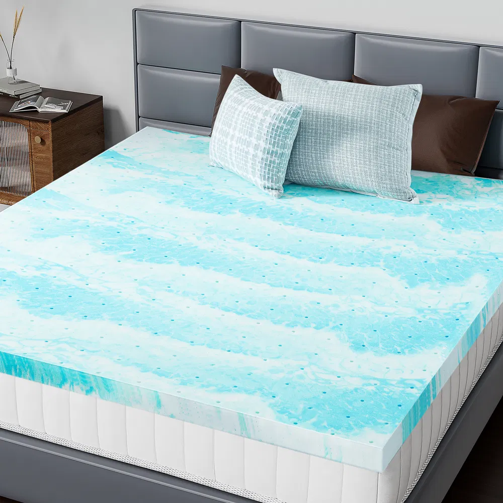 2-3 Inch Gel Memory Foam Mattress Topper Full Size Cooling Mattress Soft and Breathable Bed Topper School Bedroom Furniture image 10