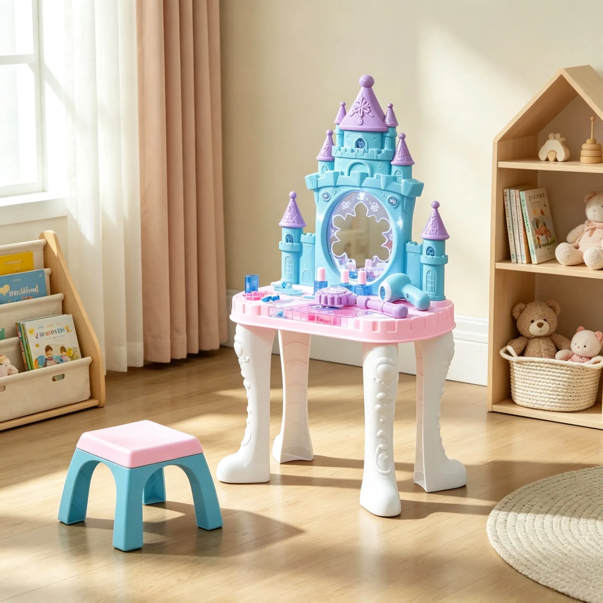 Kids Vanity Table and Stool, picture 2 of 5