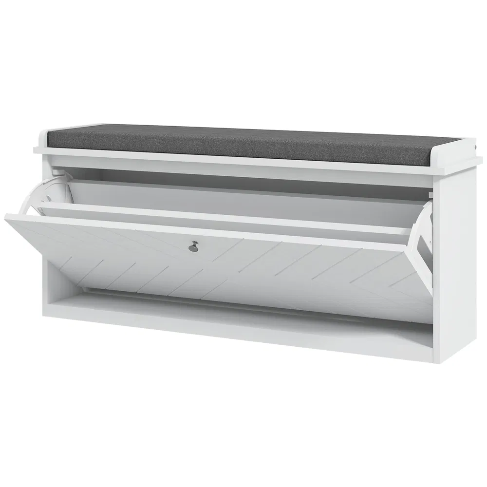 Upholstered Shoe Storage Bench, picture 5 of 5