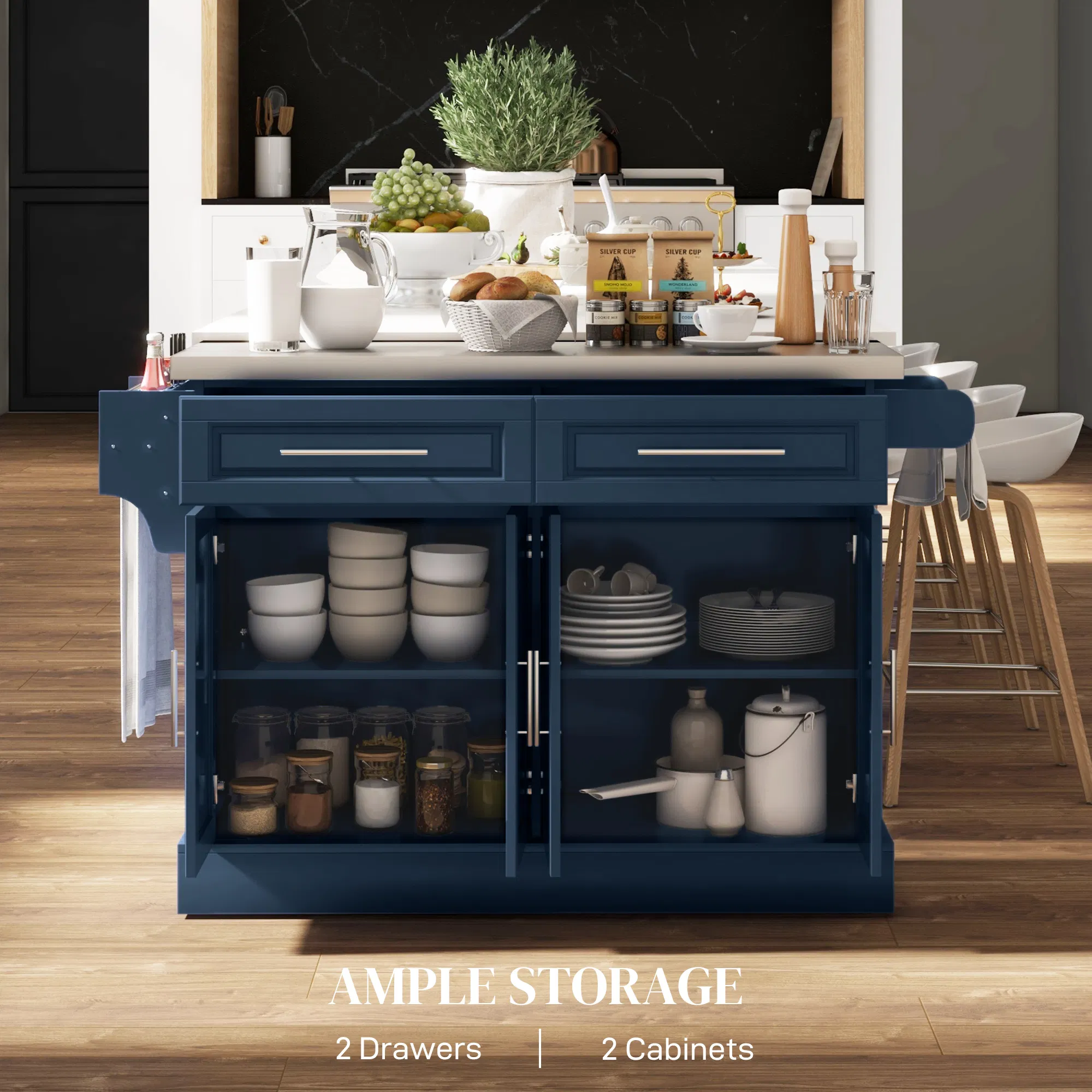 Rolling Kitchen Island, picture 4 of 5