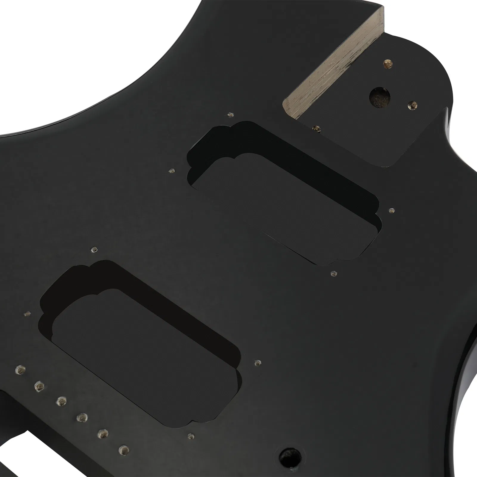 DIY 6 String Flame Shaped Style HSH Electric Guitar Kits with Mahogany Body, Maple Neck and Accessories… image 7