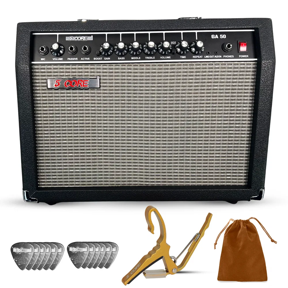 5 Core Guitar Amp Electric Portable Mini Amplifier w Built in Speaker Aux Headphone Jack image 24