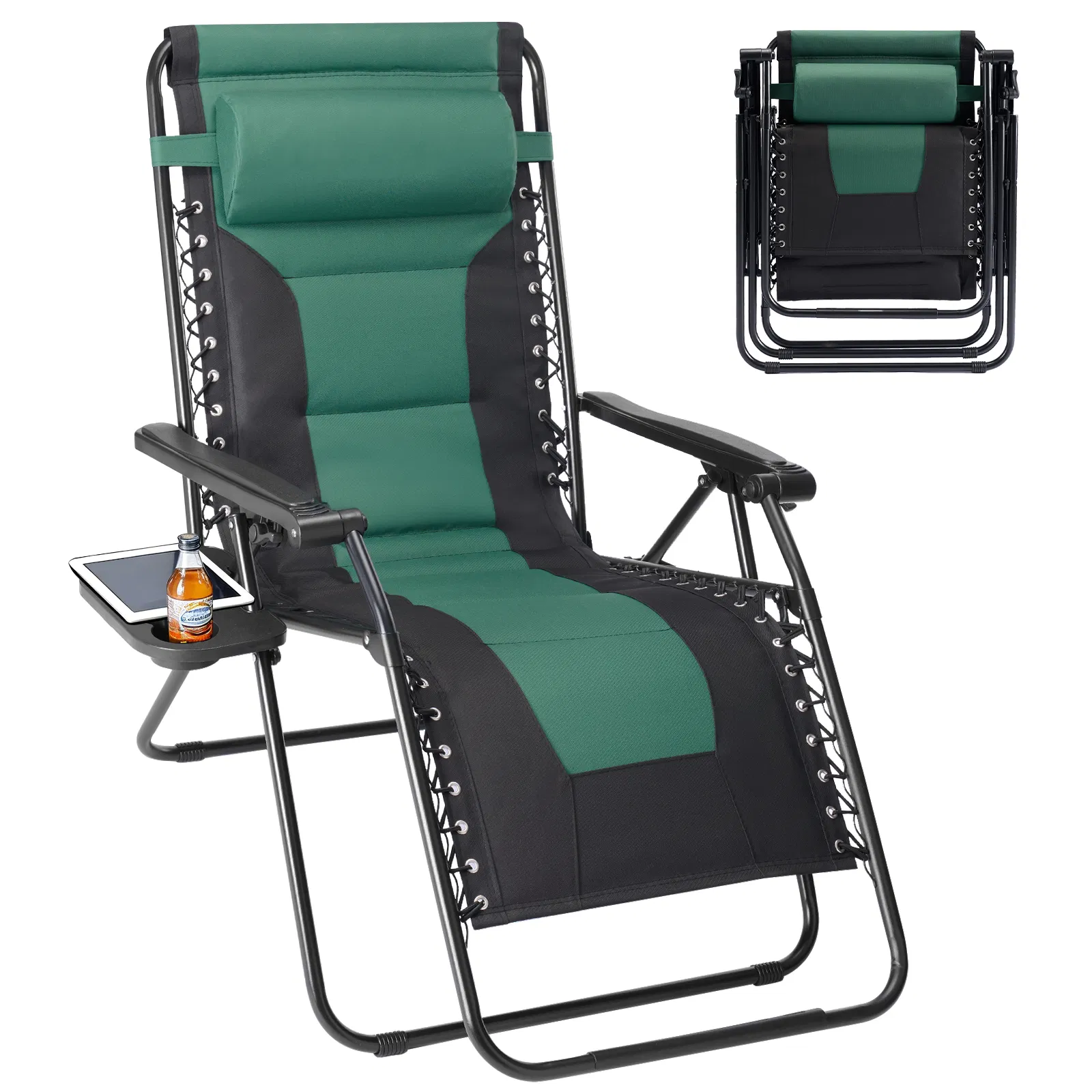 Sleeve-encased zero-gravity chair, heavy-duty outdoor recliner, foldable anti-gravity outdoor leisure chair image 6