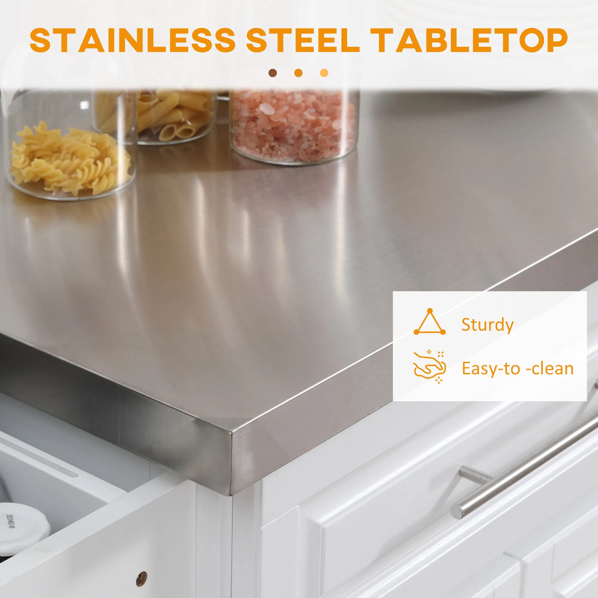 Rolling Kitchen Island, picture 2 of 5