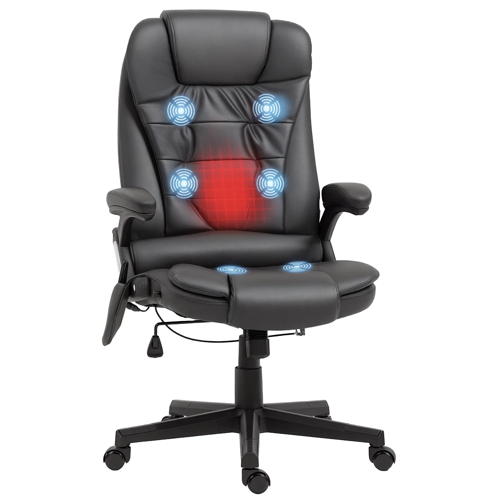 Office Chair Heated Ergonomic Massage Swivel Vibrating High Back — photo 2