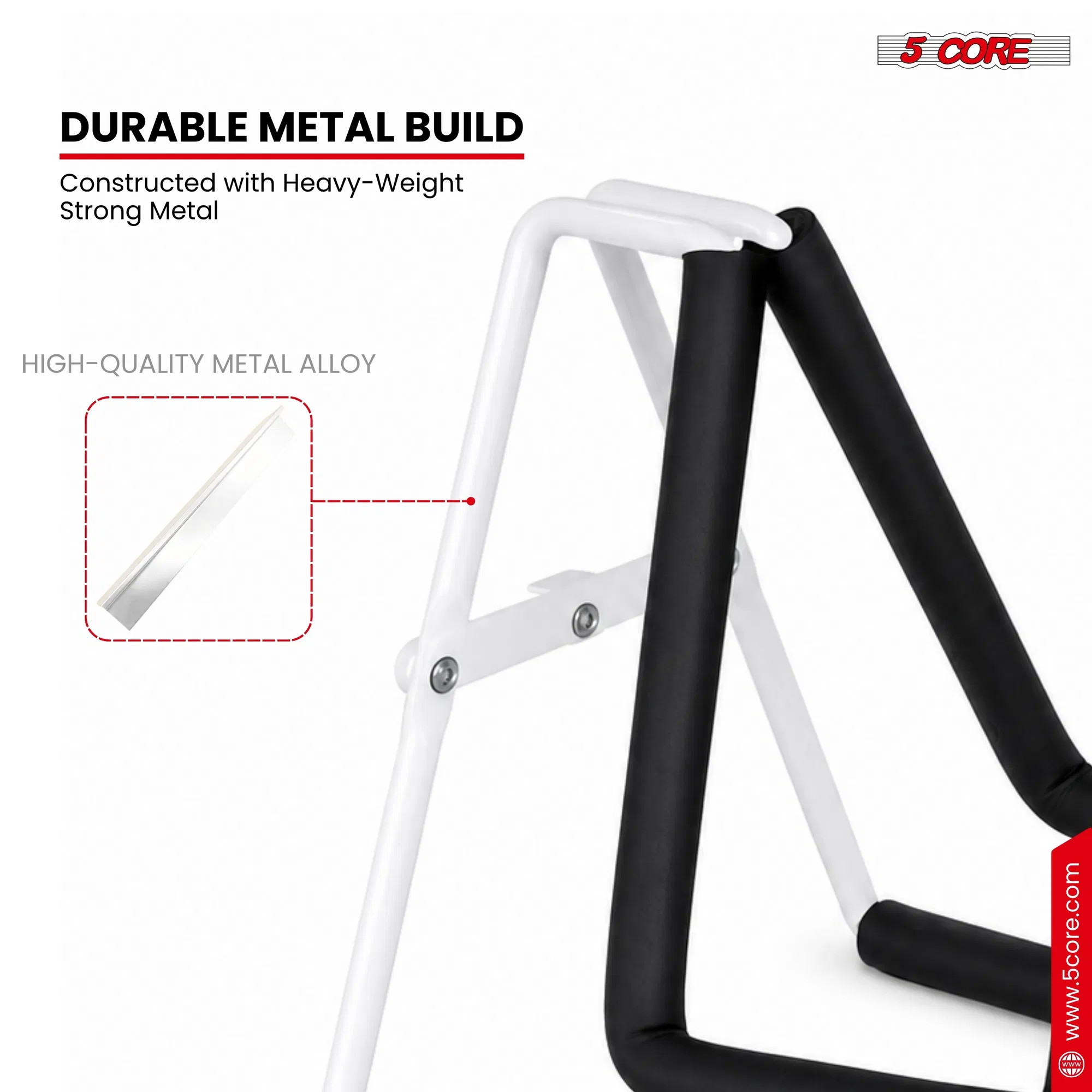 5 Core Ukulele Stand A Frame Metal Body w Soft Padded Arms Support Banjo Ukuleles Mini Guitar Violin image 5