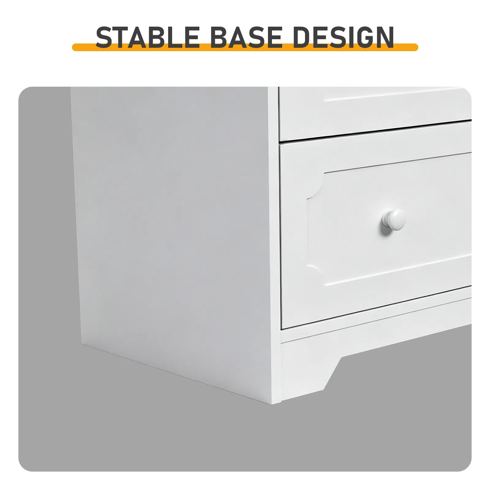 5-Drawer Cabinet with Solid Wood Veneer and Paint P2 MDF + P2 Particleboard Storage Cabinet… image 11