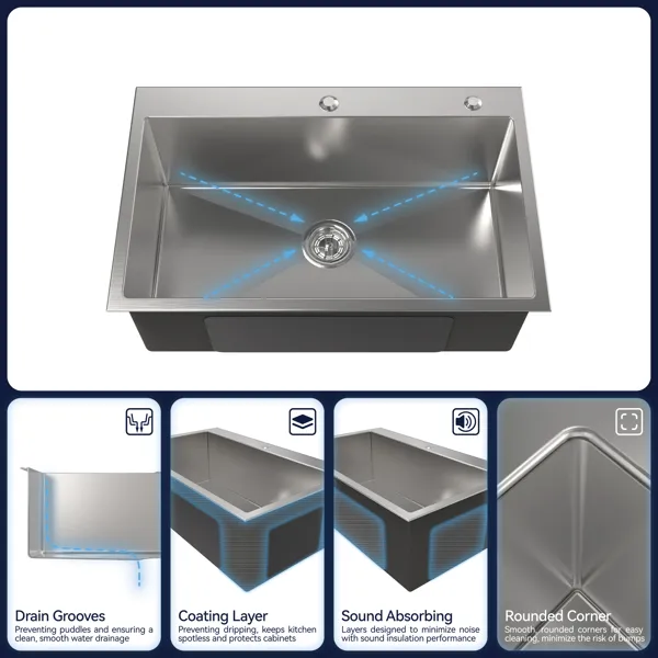 Undermount Workstation Kitchen Sink, picture 4 of 5