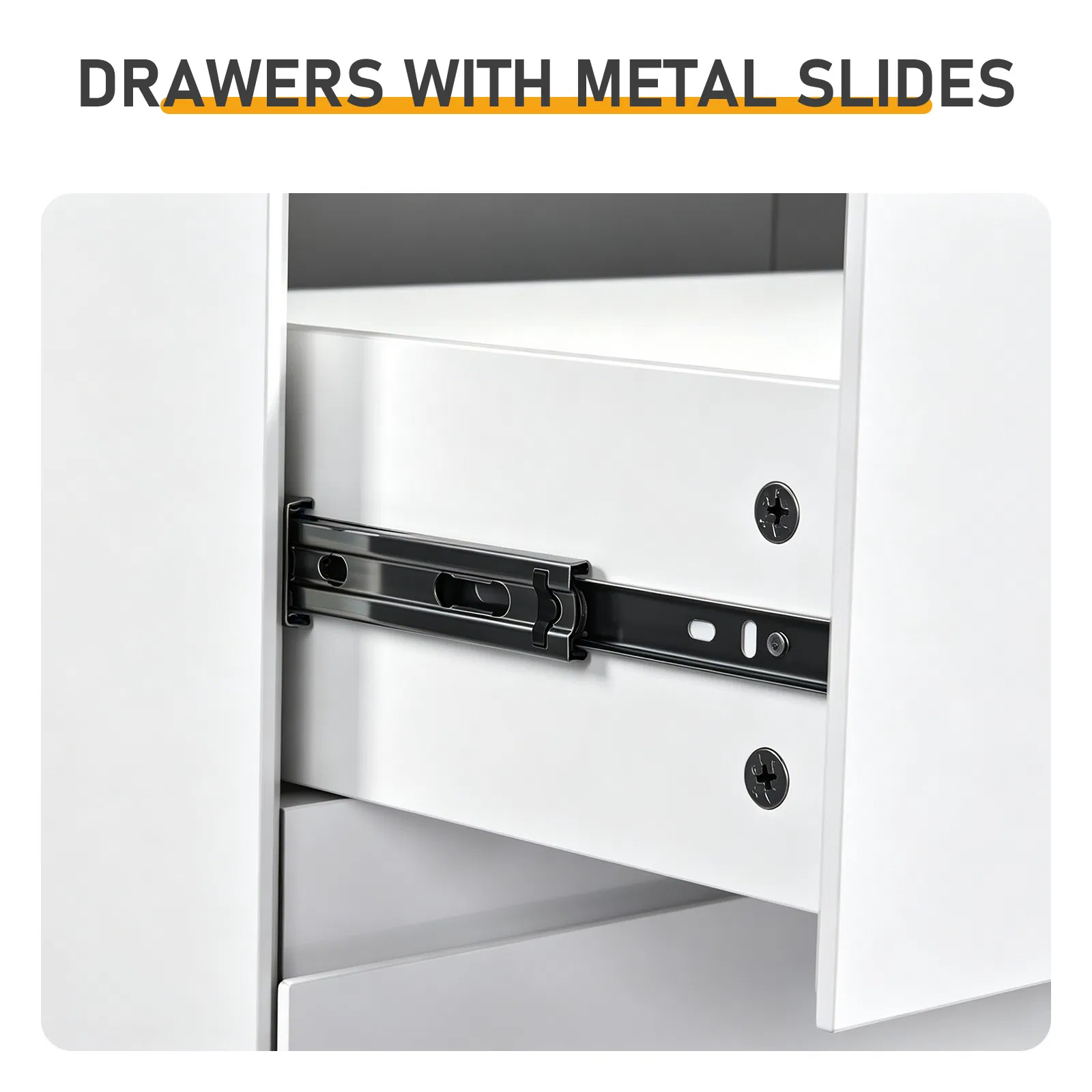 Handle-Free 6-Drawer Storage Cabinet Chest of Drawers with USB-Powered RGB LED Strip 47.24*15.75*27.56in… image 10