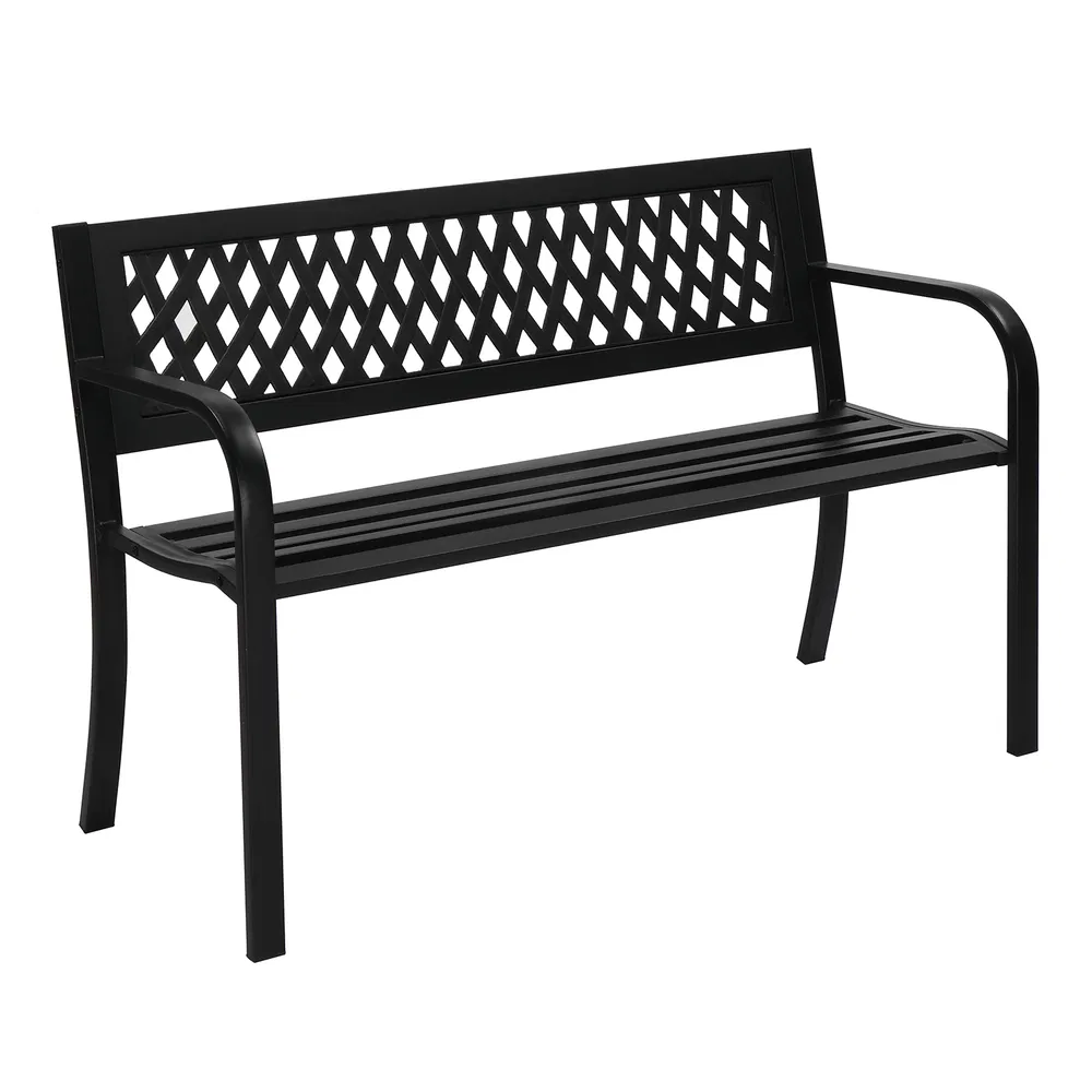 PVC Mesh Backrest Iron Bench, picture 5 of 5