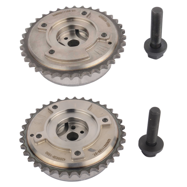 2x 凸轮相位调节器链轮 For 09-12 Toyota RAV4 Avalon Sienna Highlander 2.5L 2.7L 917-258 917-259-11