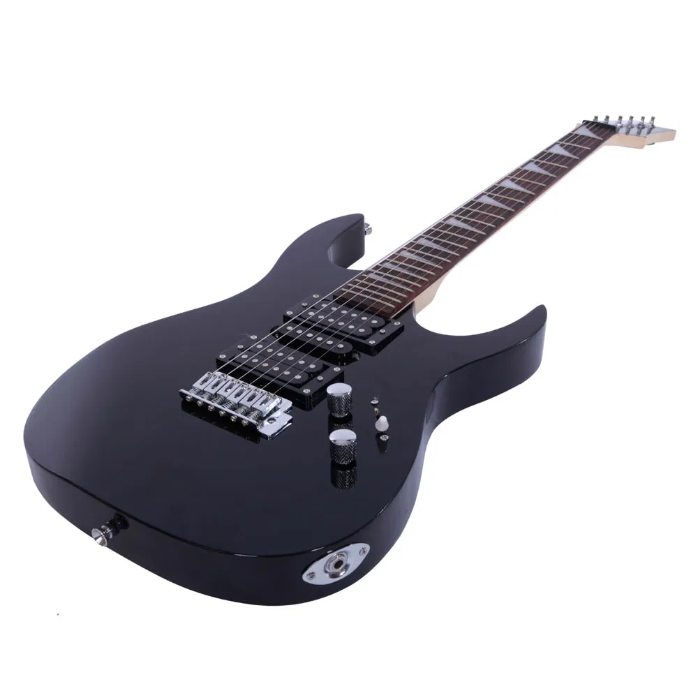Novice Entry Level 170 Electric Guitar HSH Pickup Bag Strap Paddle Rocker Cable Wrench Tool Black image 8