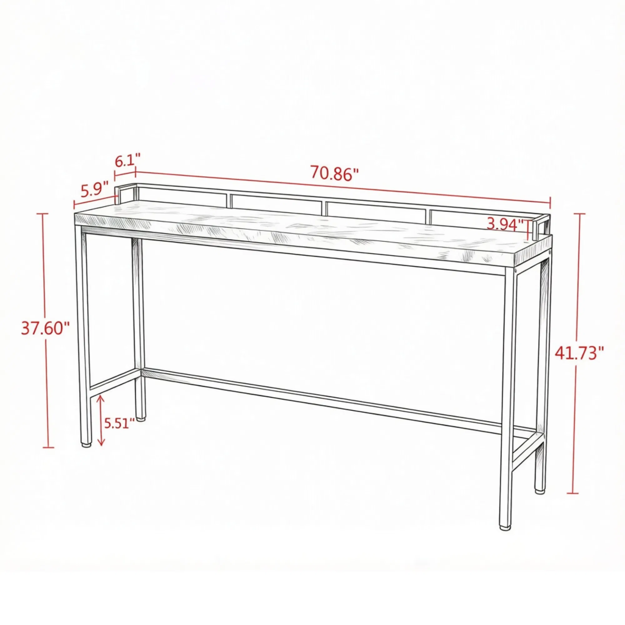 Rustic Console Table, picture 4 of 5