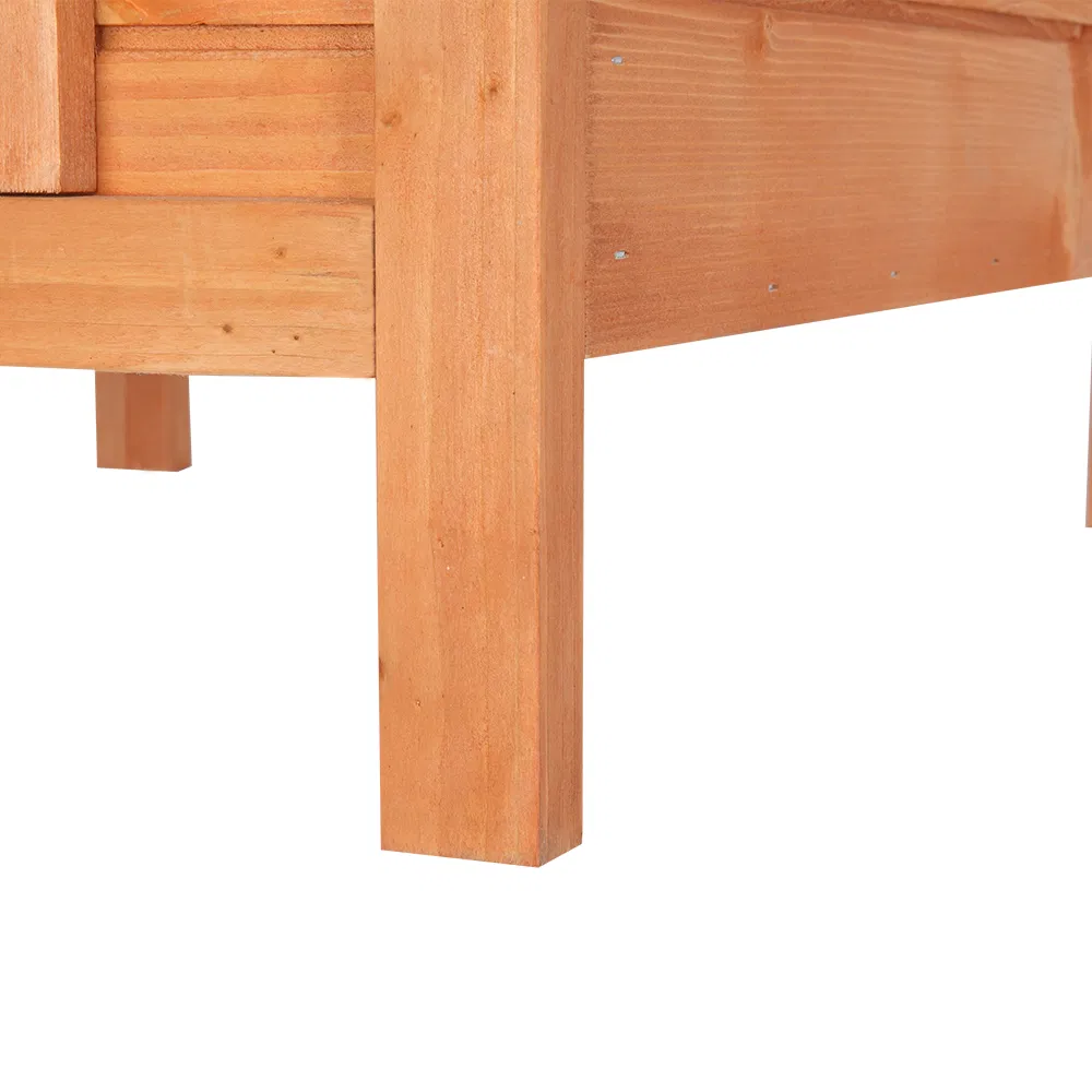 20-inch removable roof, waterproof, green asphalt roof, cedar wood, wooden chicken and rabbit cage — image 1