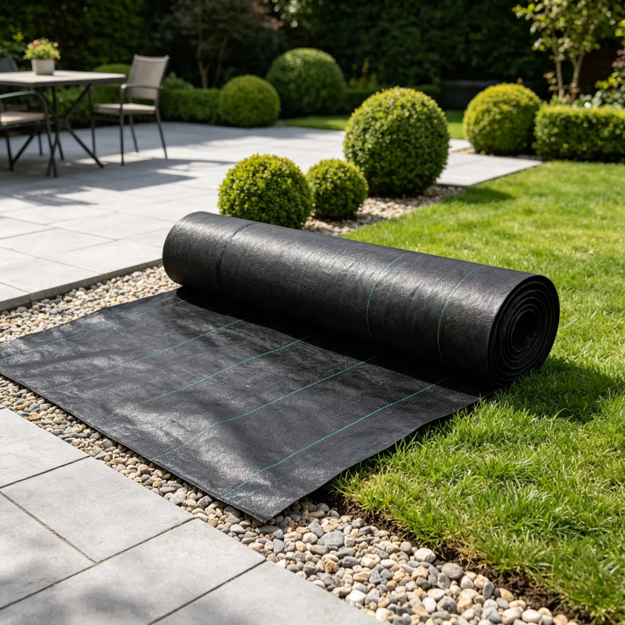 5 x 250FT Weed Barrier Landscape Fabric, 5Oz Premium Woven PP Ground Cover, Heavy Duty Single-Layer Weed Control, Easy Setup for Outdoor Garden, Lawn & Driveway, Black