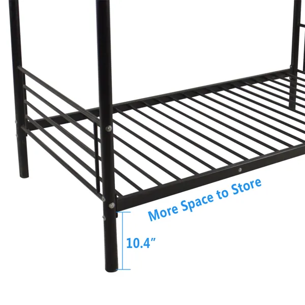 [same Model Code: 67430277]Iron Bed Bunk Bed with Ladder — photo 4