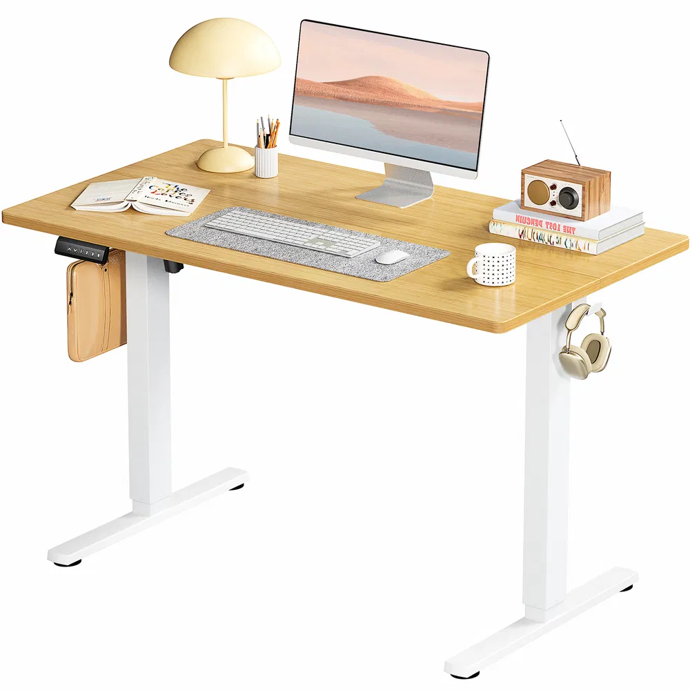 Ergonomic Height Adjustable Table with T-Shaped Metal Bracket Modern Computer Workstations,40'' x 24"in image 9