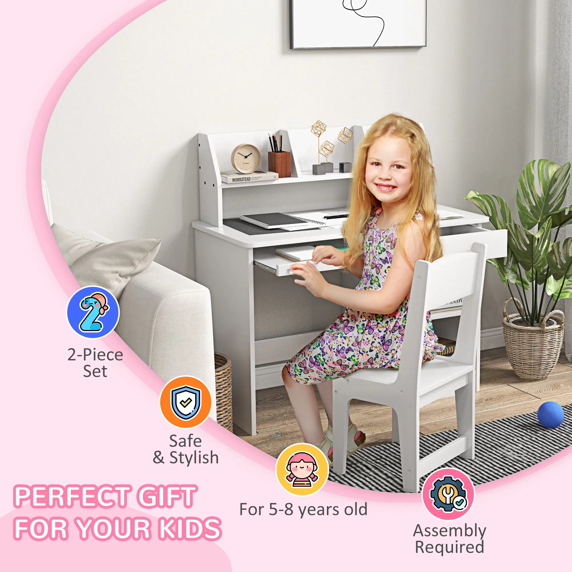 Kids Desk and Chair Set, picture 2 of 5