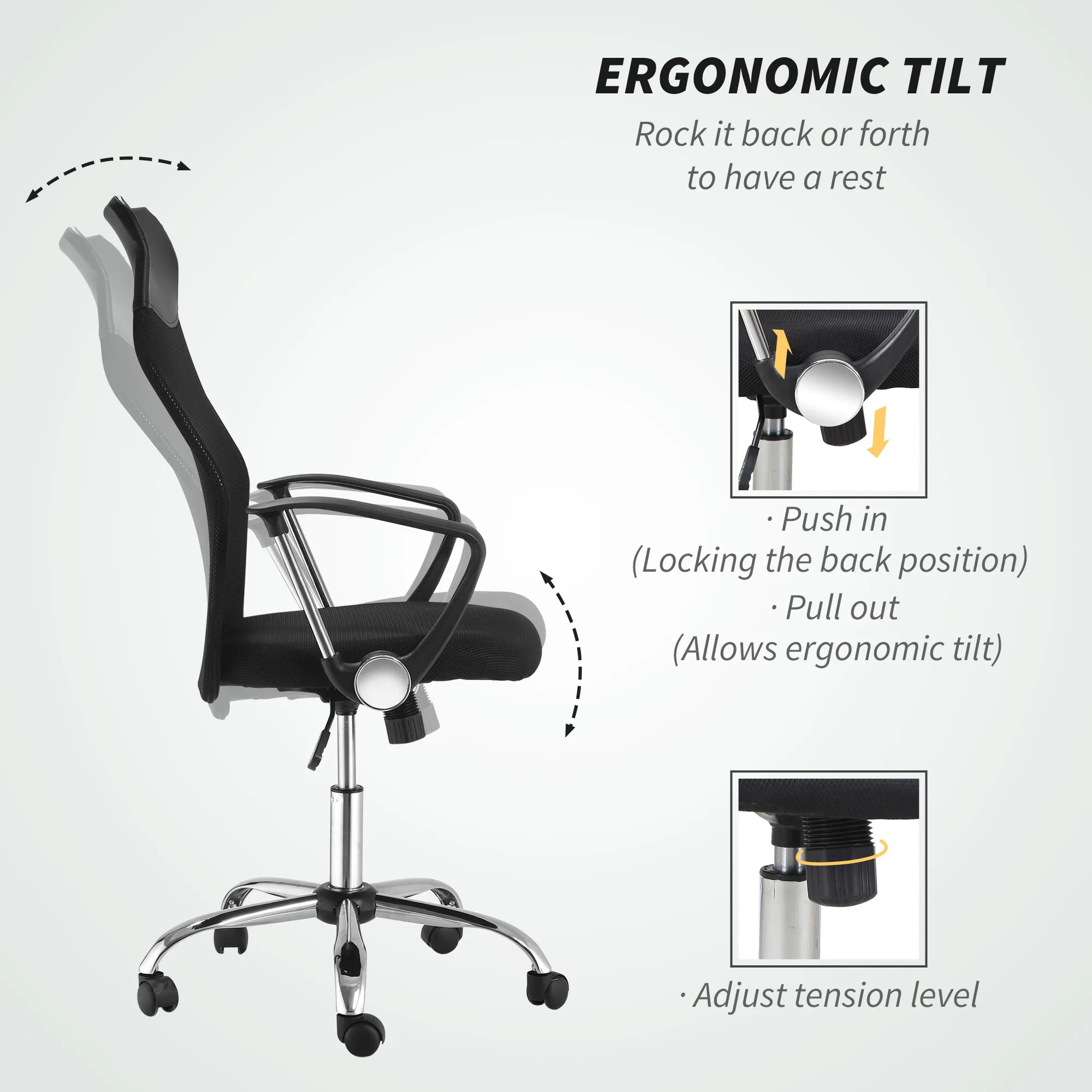 Ergonomic Mesh Office Chair — High Back Computer Desk Chair — photo 7