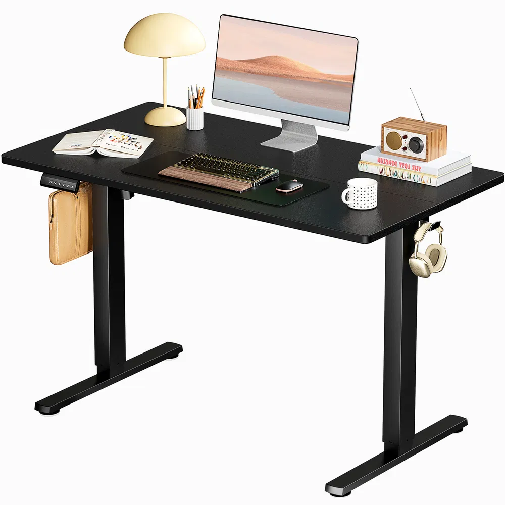 Ergonomic Height Adjustable Table with T-Shaped Metal Bracket Modern Computer Workstations,40'' x 24"in image 8