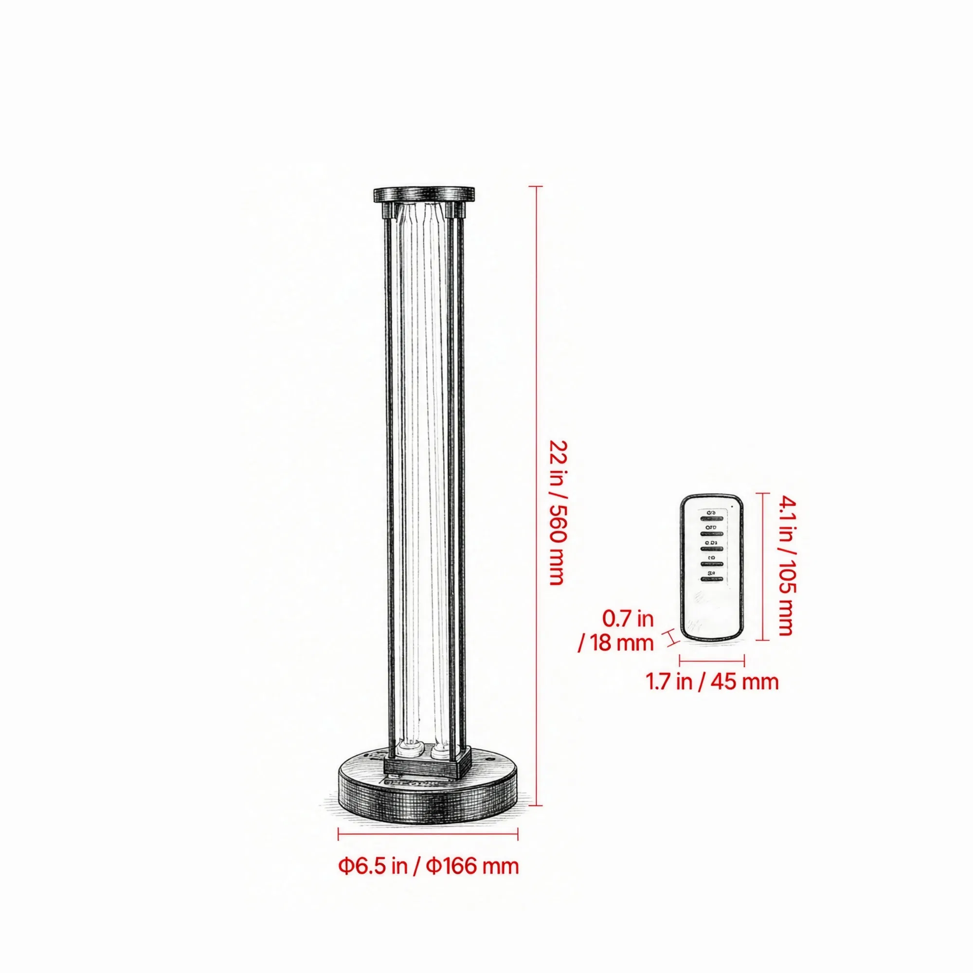 110W UVC Ultraviolet Lamp with Ozone Purifier & Remote β photo 4